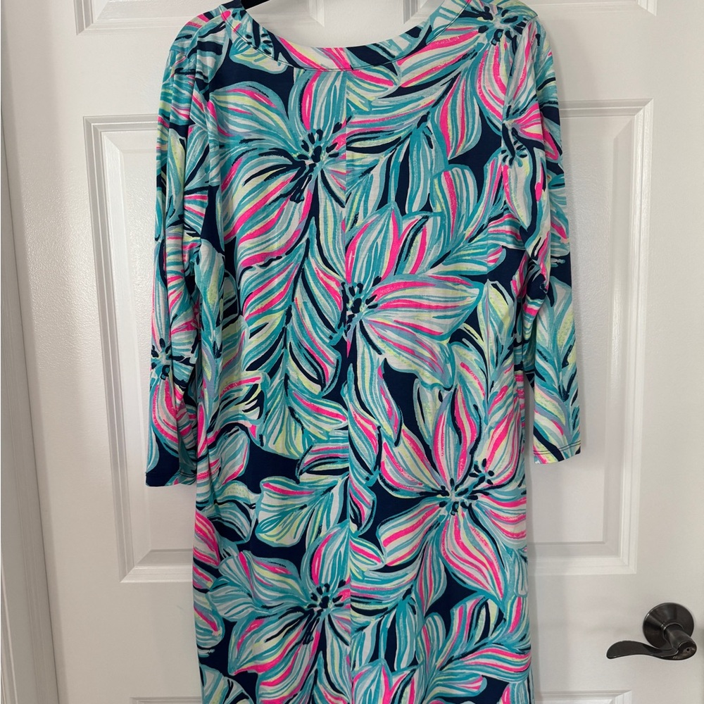 Lilly Pulitzer Amina Dress High Tide Dancing Lady XL - Picture 4 of 6